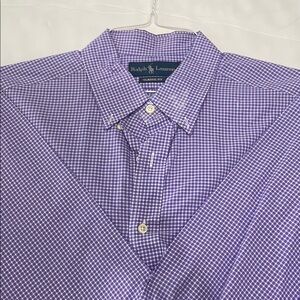 Ralph Lauren Men's Purple Gingham Shirt